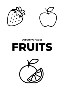 Preview of Coloring Pages - 15 kinds of Fruits