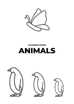 Preview of Coloring Pages - 35 Animals