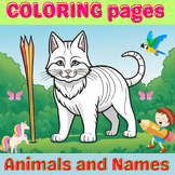 Coloring Pages Animals and Names