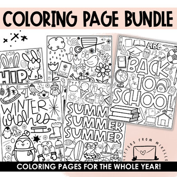 Preview of Coloring Pages - BUNDLE