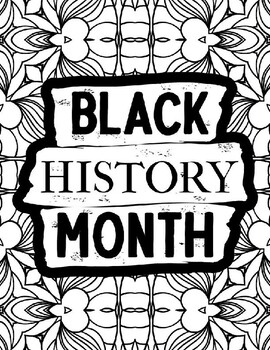 Coloring Pages Black History Month by K-12 Learn and Fun | TPT