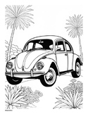 Coloring Pages Bug / Micro Bus / Transportation History / 