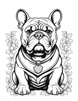 Coloring Pages Bulldog / Dawgs / School Mascot Art by Brian Garber