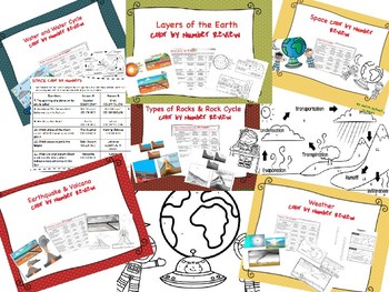 Preview of Coloring Pages Bundle - Earth Science