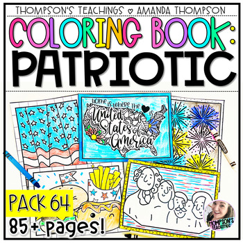 Preview of Coloring Pages | Coloring Book | Patriotic, American Symbols, Fourth of July