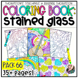 Coloring Pages | Coloring Book | Stained Glass Coloring Sheets