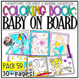 Coloring Pages | Coloring Sheets | Baby Shower, Babies
