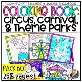 Coloring Pages | Coloring Sheets | Carnival, Theme Parks, Circus