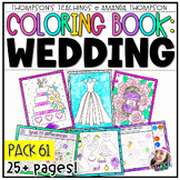 Coloring Pages | Coloring Sheets | Wedding, Bridal Shower,