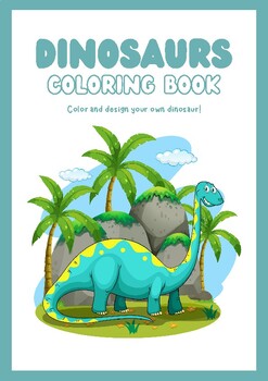 Preview of Coloring Pages Dinosaur 2024