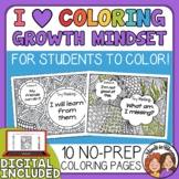 Coloring Pages - Fixed vs. Growth Mindset - Posters, Fast 