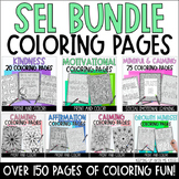Social Emotional Learning Coloring Pages BUNDLE | SEL Calm
