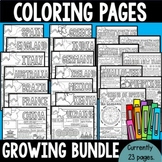 Coloring Pages Growing Bundle