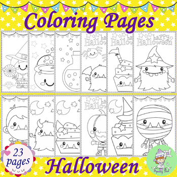 Halloween Coloring Pages by Spring Girl | Teachers Pay Teachers