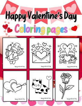 Valentine's Day Coloring Pages / Kindergarten & First grade / Coloring ...