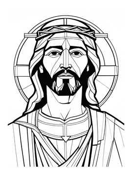 Coloring Pages Jesus Christian Iconography Easter Christianity 2