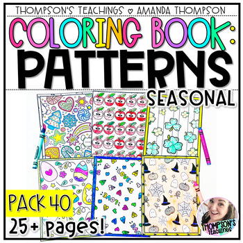 Preview of Coloring Pages | Kids Coloring Book | Coloring Sheets Patterns Holidays