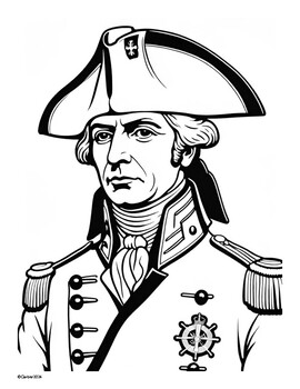 Preview of Coloring Pages Lord Nelson / British Naval Hero / World History / England