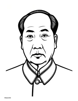 Preview of Coloring Pages Mao / Chairman Mao / Mao Zedong / World History / China