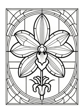 stained glass coloring pages spring