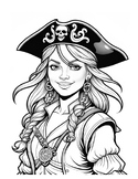 Coloring Pages Pirates / School Mascot Blackbeard Art