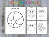 Coloring Pages, Preschool Activities Sheets, Kindergarten 