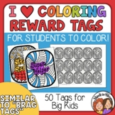 Coloring Pages Reward Tags similar to Brag Tags Classroom 