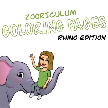 Preview of Coloring Pages: Rhino Edition