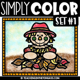 Coloring Pages Set 1 (Fall, Back to School, Halloween, Tha
