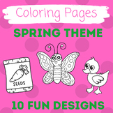 Coloring Pages: Spring Theme