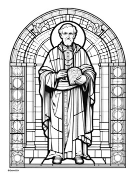 Preview of Coloring Pages St. Peter Christian Iconography Easter Christianity