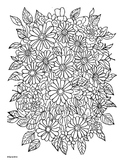 Coloring Pages Super Intricate Floral Doodles Spring Floral Art