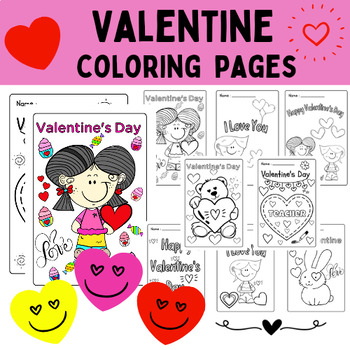 Preview of Coloring Pages - Valentine's Day Activities (writing paper)