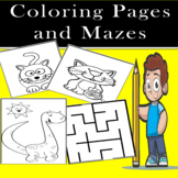 Coloring Pages and Mazes