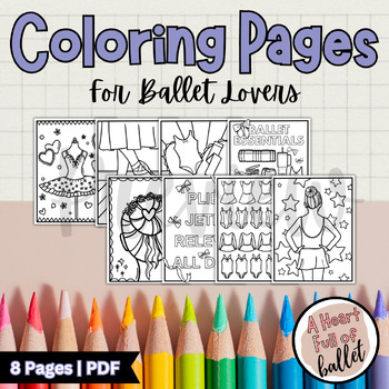 Preview of Coloring Pages for Ballet Lovers | Fun Coloring Activity