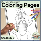 Coloring Pages for Grades K-2 St. Patrick's Day Coloring S