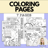 Coloring Pages for High Schoolers | Student Binder Covers