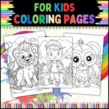 Preview of Coloring Pages for Kids Ages 2-5: Activities for Toddlers and Preschoolers