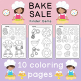 Coloring Pages for Kids - Bake Sale