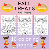 Coloring Pages for Kids - Fall Treats