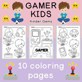 Coloring Pages for Kids - Gamer Kids
