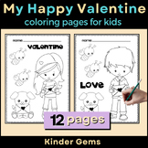 Coloring Pages for Kids - My Happy Valentine