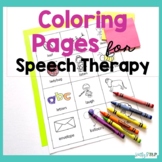 Coloring Pages for Speech Therapy