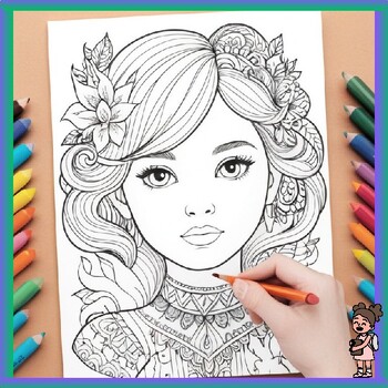 Preview of Coloring Pages for adults:Art Coloring Pages Collection