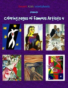 Preview of Coloring Pages of Famous Artists 4