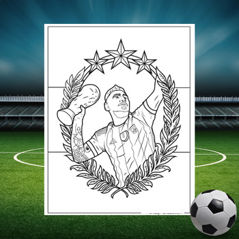 soccer star messi coloring pages