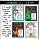 Coloring Pages with a Twist Bundle