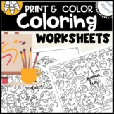 Coloring Posters /  18" x 24" / Printable