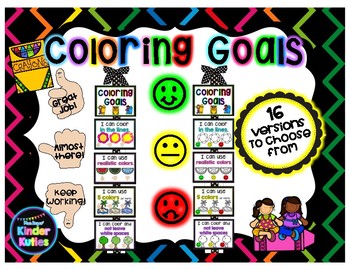 Preview of Coloring Goals - Rubric