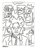 Coloring Sheet | Famous Artist | Jean-Michel Basquiat | Se